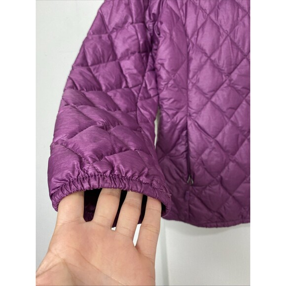 32 Degree Heat Down Puffe Quilt Jacket Size M Purple Women Zip Outdoors Feather - Picture 5 of 15